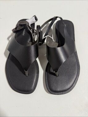 American eagle black sandals 6